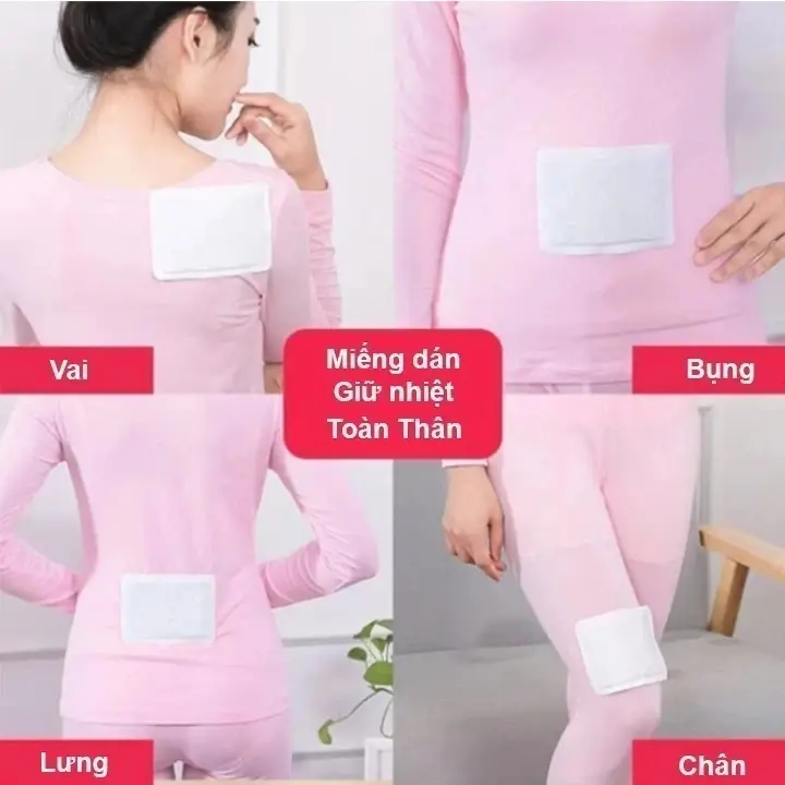 Miếng Dán Giữ Nhiệt Chuột Túi, Dán Nóng Cơ Thể,Bàn Chân - Sưởi Ấm Ngày Đèn Đỏ, Đau Bụng Kinh 8