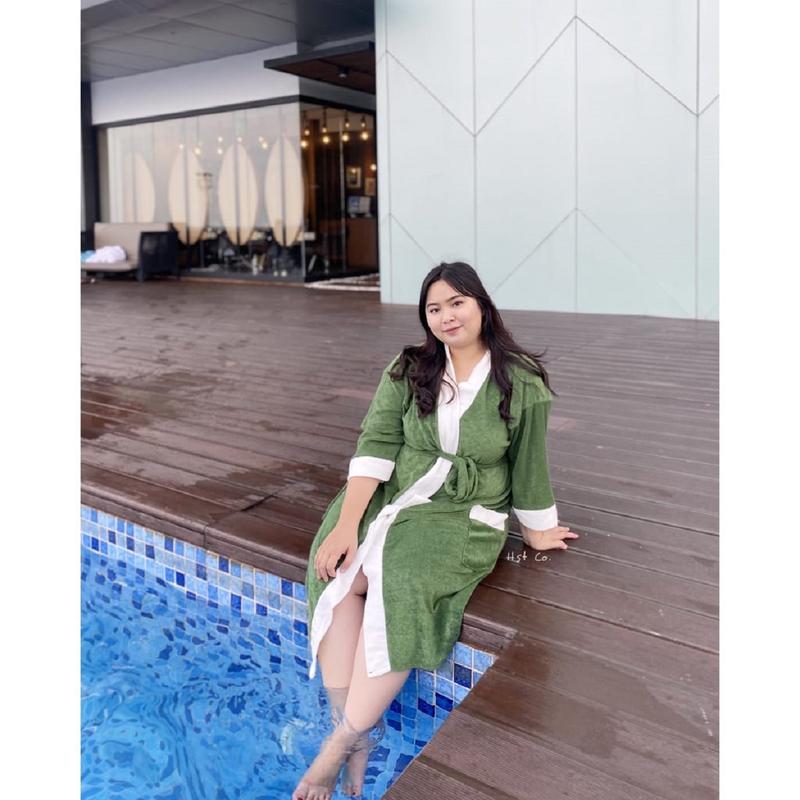 Product Introduction of kimono handuk jumbo model terbaru pria&wanita /handuk mandi kimono dewasa jumbo wanita Dress 1
