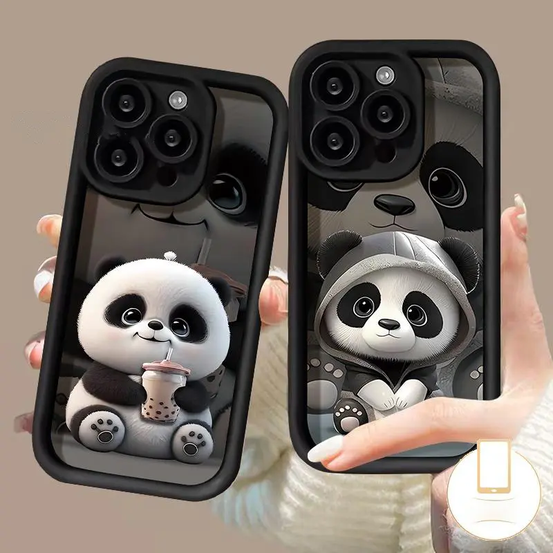 Ốp Điện Thoại, Dành Cho iPhone 11, Tương Thích Với 7 / 8 / Xrs / 12 / 13 / 14 / 15pro Max, Họa Tiết Gấu Trúc,Thiết Kế Người Nổi Tiếng, Chống Thấm Nước Và Chống Sốc, Ốp Di Động Ốp Bảo Vệ Điện Thoại Di Động Silicone mềm trường hợp