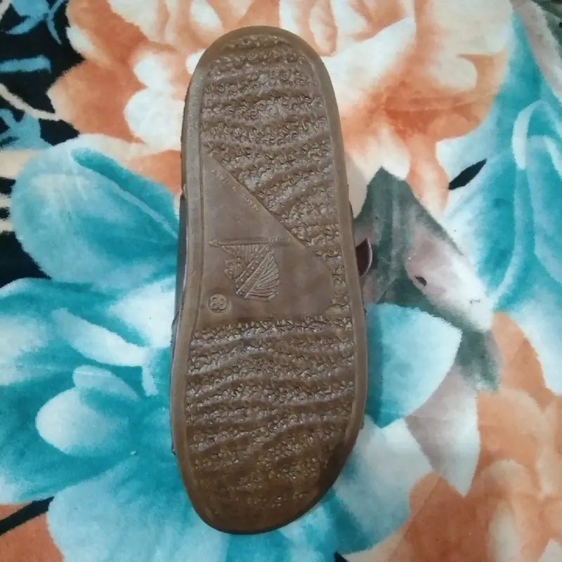 sandal model indian brand nugraha atau andian kulit asli 100% bayar COD Coklat Hitam Karet 6