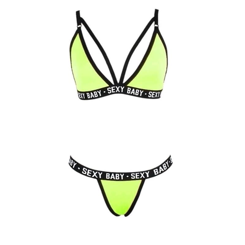 Finetoo  Swimsuit  Set Bra & Celana Dalam Wanita Set Bikini Wanita Pakaian Pc 4
