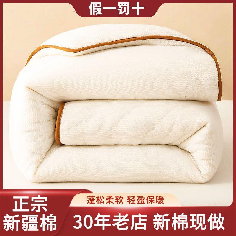 Xinjiang Cotton Long-Staple Cotton Quilt Thickened Warm Student Cotton Quilt Base Cotton Mattress Mattress Pad Cotton Core Single Double 0
