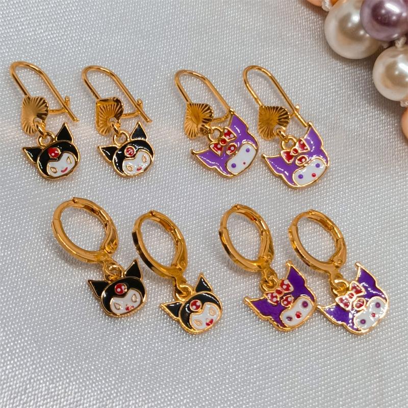 Grosir Anting Kuromi Earrings Anti Karat Tidak Mudah Luntur Titanium