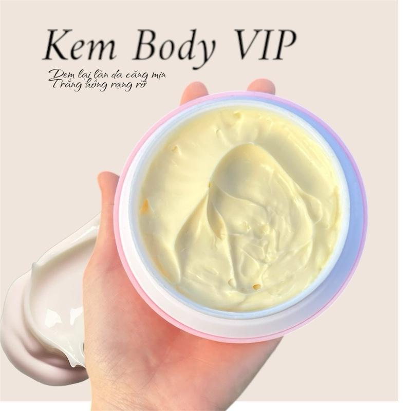 HỦ 200GR KEM BODY VIP SIÊU TRẮNG DA Dưỡng Da Body Dưỡng Body Women Làm Đẹp Da kem kemtron trang xuhuong kemtron combo duong nguyen lieu kem trộn