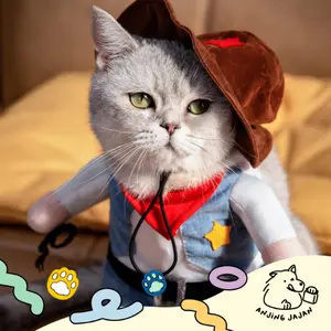 Kostum Cowboy Anabul | Kostum Lucu Anabul | Baju Cowboy Anabul | Baju Anjing Kucing Lucu