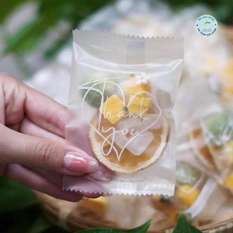 Trà Chanh dây kim quất hộp 30 gói Trà Hoa Cô Ba- Set chanh dây, kim quất , đường phèn 4