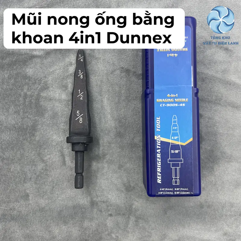Mũi nong ống đồng bằng khoan 4in1 Dunnex-900S-4S hợp kim nguyên khối 1