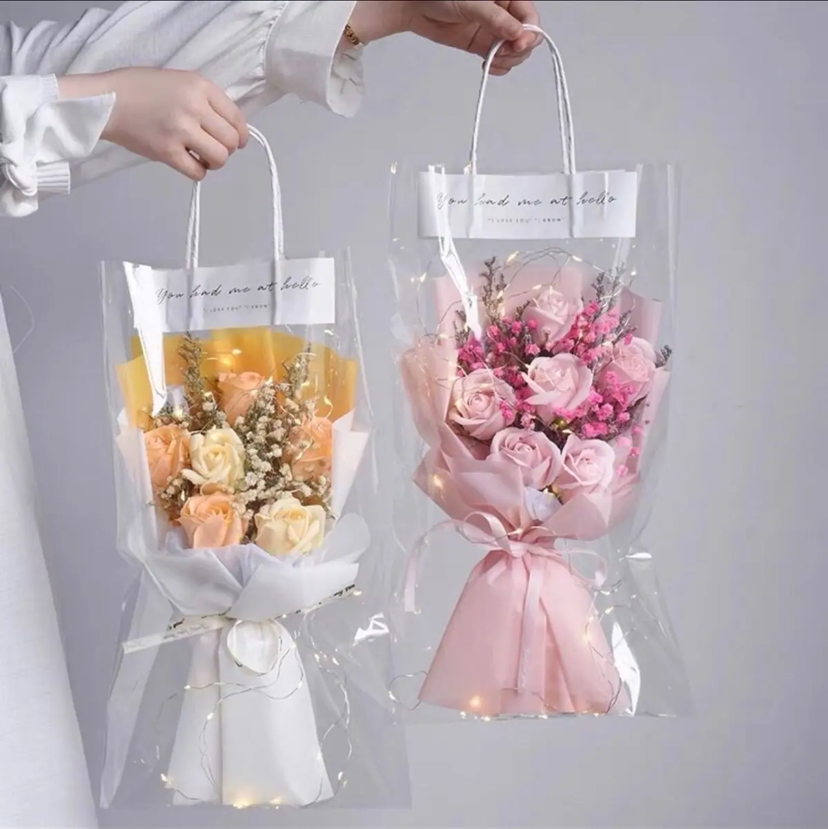 Túi kính đựng hoa , quà trong suốt nhiều kích thước