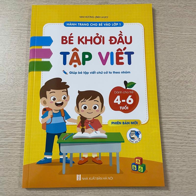Sách - Bộ Khởi Đầu TOÁN HỌC và TẬP VIẾT dành cho bé 4 đến 6 tuổi - Tặng bút chì, gọt và tẩy 1