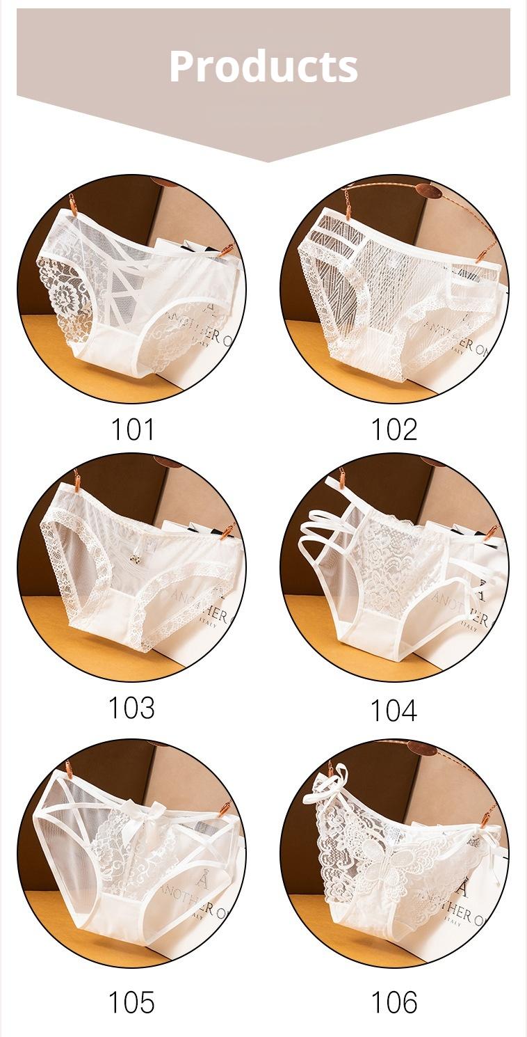 Product Introduction of Quần Lót Nữ, Thời Trang, Gợi Cảm, Ren khoét Cạp Thấp, Nhẹ, Lưới Liền Mạch, Quần Sịp, Thích Hợp Cho Mùa Hè, Thoáng Khí, Đồ Lót Trong Suốt 6