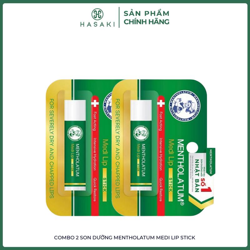 Combo 2 Son dưỡng Mentholatum Medi Lip Stick | HASAKI BEAUTY