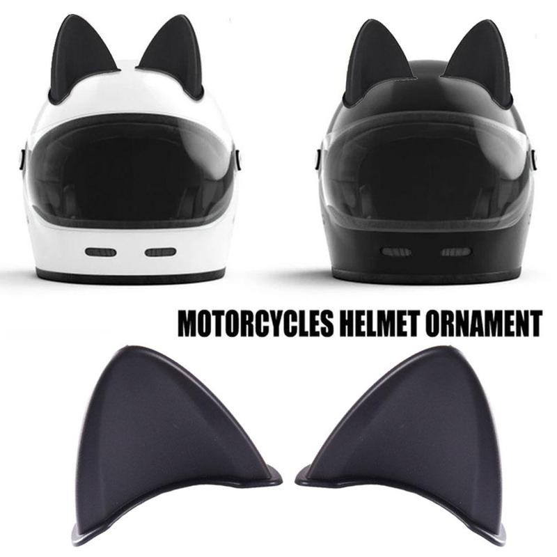 2pcs Universal Motorcycle Helmet Cat Ears Decoration Outdoor Sport Devil's Horns Corner Motorcycle Helmet Decoration Accessories 0