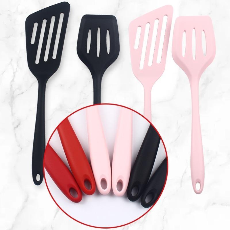 Product Introduction of Silicone Spatula Set, 2 Counts/set Non-stick Spatula, Kitchen Cooking Utensils for Frying Fish, Steak, Egg, Pancake, Kitchen Accessories 6