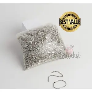 Rantai Kuku PERAK/EMAS/ Biji Lada/ Gantungan Besi (+/- 100 pcs) Rantai Kuku PERAK/EMAS/ Biji Lada/ Gantungan Besi (+/- 100 pcs)