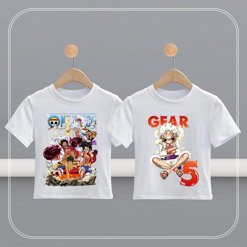 Áo Thun One Piece Luffy Gear 5 Anime Cho Bé