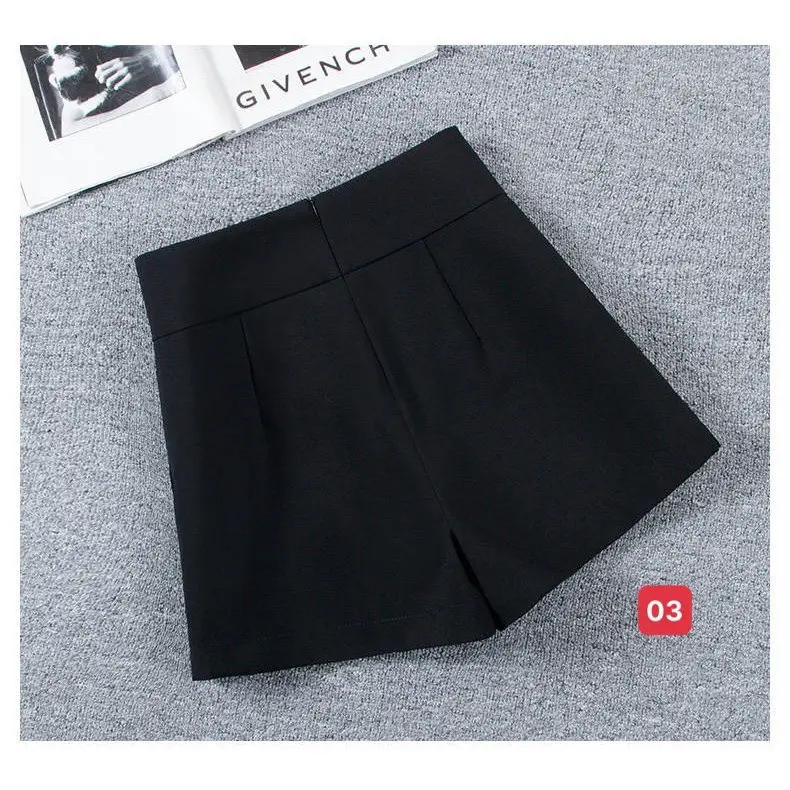 quần short đai vuông túi kiểu mã 01 N Đen ữ Women Pants