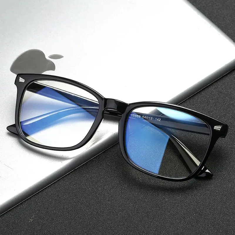 Unisex Square Anti Radiation Eyeglasses Computer Glasses Replaceable Lens For Men and Women Eyewear