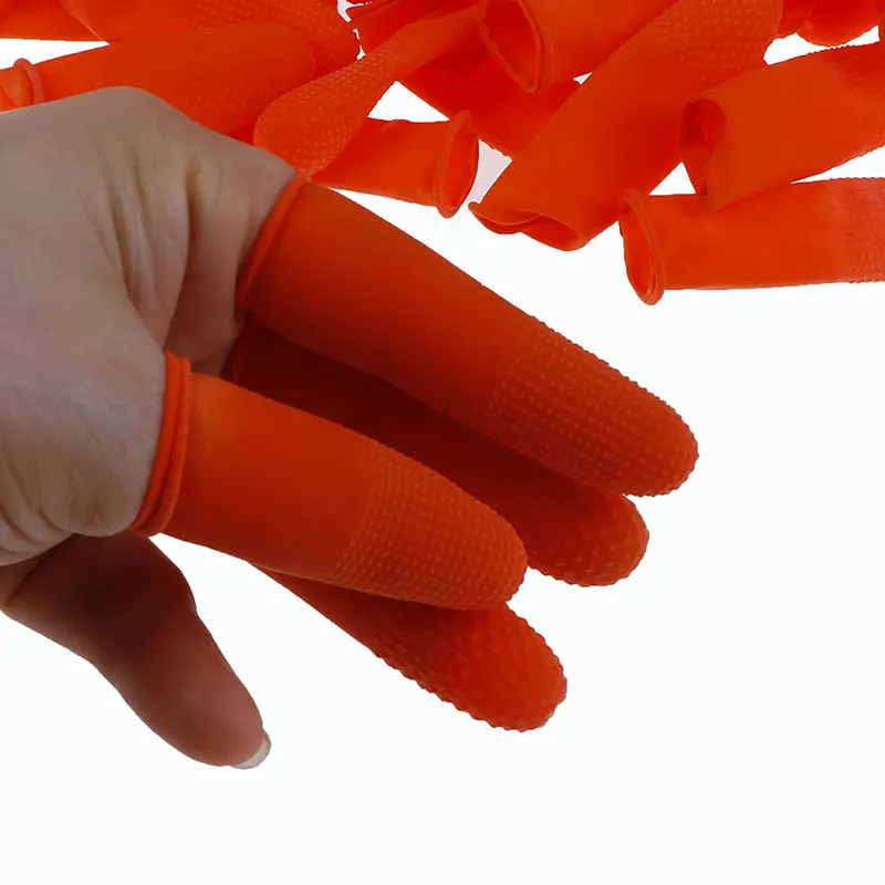 Găng Tay Đầu Ngón Tay Đa Chức Năng, 100 Miếng, Cao Su Latex, Bọc Ngón Tay, Bảo Vệ Chống Nước Rửa Bát
