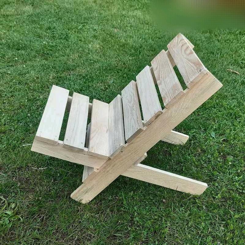 Ghế ngồi phong cách thụy điển chất liệu gỗ thông cao cấp Điều chỉnh được 2