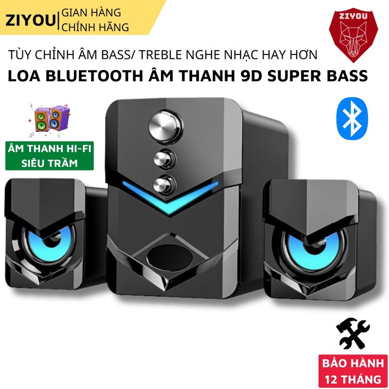  Loa Vi Tính Để Bàn Tích Hợp Bluetooth Ziyou D222 Thiết Kế Sang Trong Âm Thanh Lớn Super Bass Nghe Nhạc Xem Phim Cực Đã 