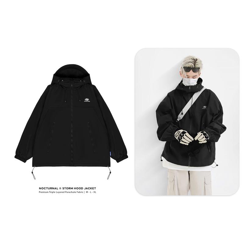 Áo Khoác Dù 3 Lớp NOCTURNAL Storm Hood Jacket Local Brand Nam Nữ Unisex Siêu Dày Thể Thao Phượt Cắm Trại