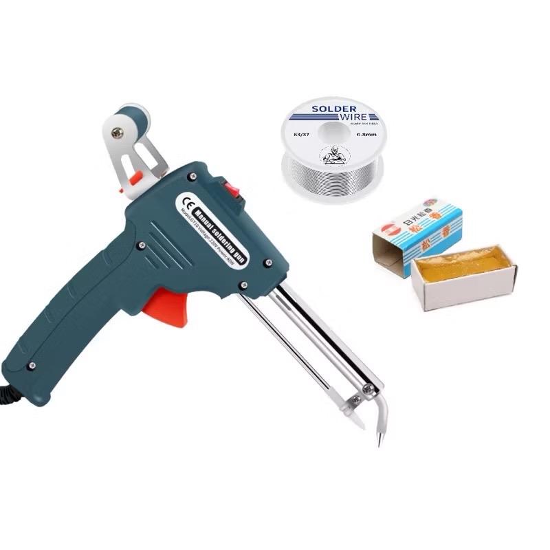  Máy HÀN THIẾC SÚNG HÀN TỰ ĐỘNG MỎ HÀN XUNG Máy hàn xung   Tặng cuộc thiếc + mỡ hàn   
