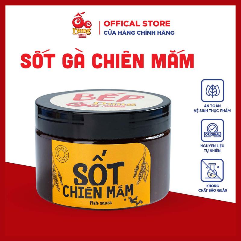 Sốt chiên mắm Dung mama 200g ngon chuẩn hàng quán, làm món chân gà chiên mắm siêu bén mồi