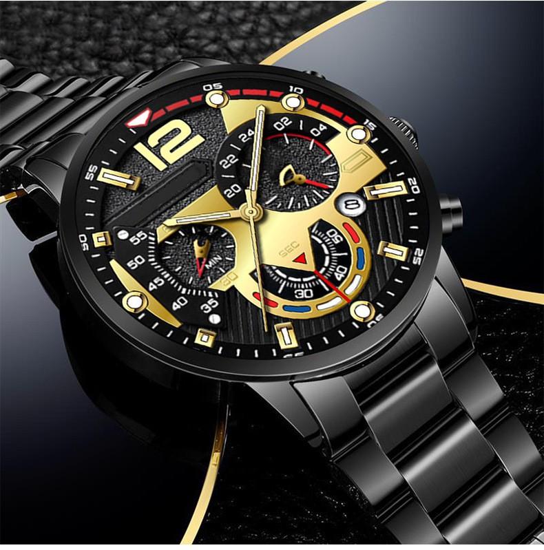 Product Introduction of Cross-Border Hot Men's Fashion Stainless Steel Band Business Watch Pointer Band Calendar Quartz Watch jam  tangan automatic  watch spiderman  watch clock  watch tank  watch hi  future quran  watch sico  watch snoopy  watch 11