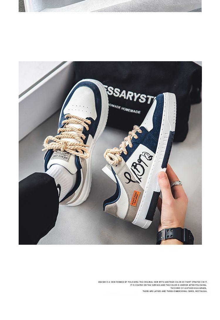 Product Introduction of Men's Shoes Autumn New Student Trend All Competition Sports Shoes Water Design Special Summer Korean Casual Sneakers 9