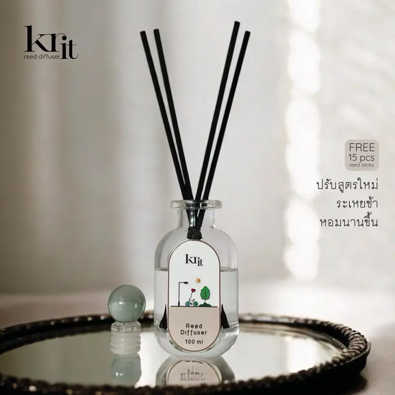 [สินค้าใหม่]เคอาร์ อิท - ก้านไม้หอมปรับอากาศ Reed Diffuser ขนาด 100 ml Aroma