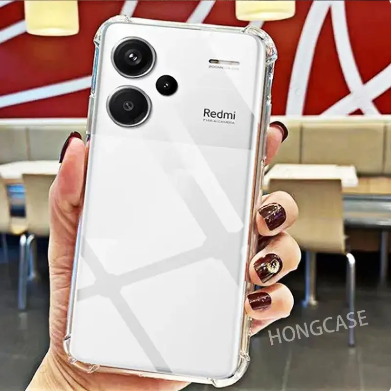 Casing For Xiaomi Redmi note 13 Pro plus 5G note13 13Pro note13Pro 13Pro+ 13Proplus 4G 2024 Case Clear Transparent Back Cover Shockproof Bumper Soft TPU Flexible Anti Drop Simple