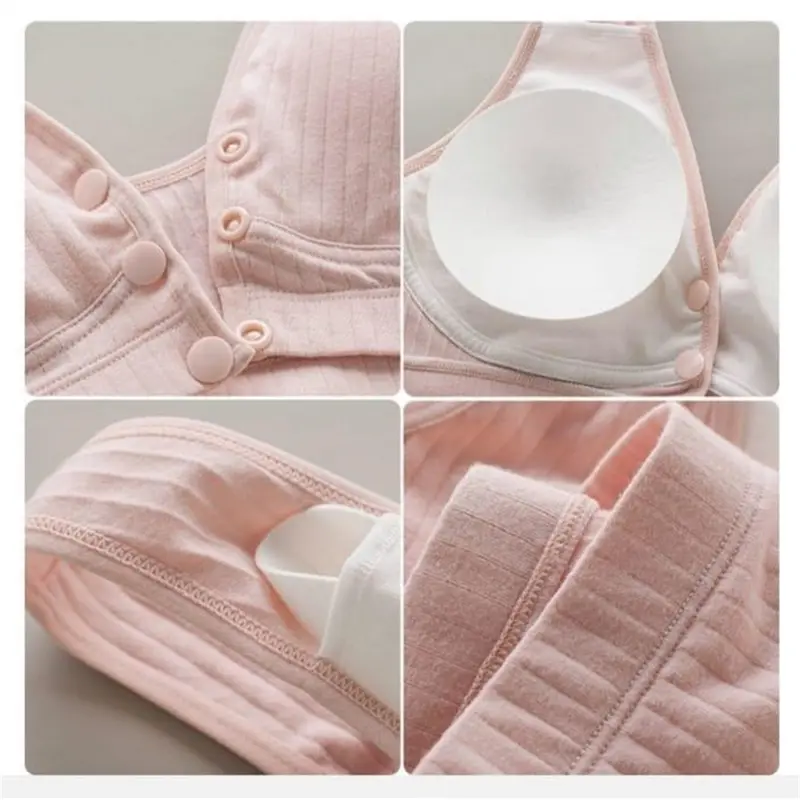Bra Menyusui Kancing Depan Tanpa Kawat Katun Murni Murah Nursing Bra Depan Gesper Wanita 1018bra Abu Bunda Hamil Ibu Bumil Bra Menyusui Tanpa Kawat Bh Menyusui Seamless Bra Wanita Ibu BH 1018 Bayi Busui 4