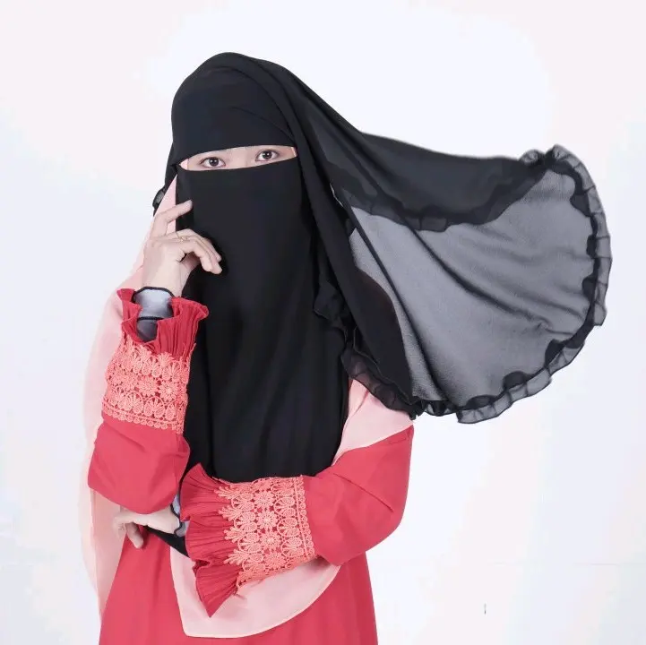 Niqab Ropol Layer Sederhana - TikTok Shop Malaysia