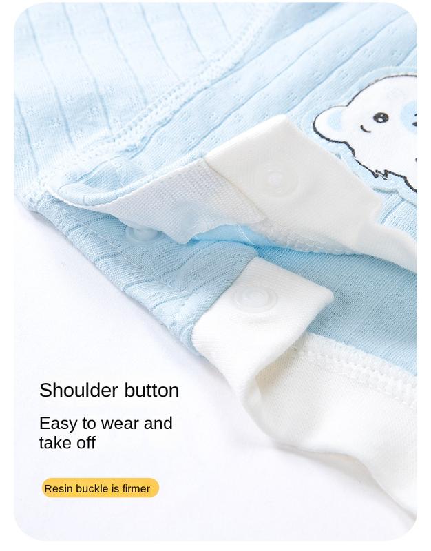 Product Introduction of Bộ Quần Áo Mùa Thu Cho Em Bé Chất Liệu Cotton Nguyên Chất, Đồ Lót Giữ Nhiệt Cho Trẻ Em, Áo Liền Quần Dài Cho Em Bé Đồ Ngủ Xẻ Tà Cho Bé Trai, Thích Hợp Cho Bé Gái, Lý Tưởng Cho Cơ Sở Mùa Xuân Và Mùa Thu Thun 7