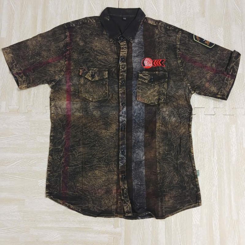Áo sơ mi nam dep cổ tròn chất liệu vải cotton kate mềm mịn 3