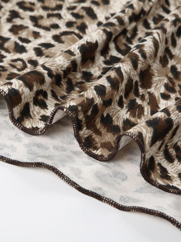 Women's Leopard Print Bow Decor Contrast Binding Tank Top, Asymmetrical Hem Sleeveless Top for Summer, Fashion Women's Top for Daily Wear Valentine's Day, gift 8