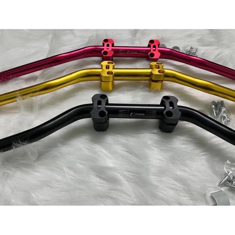 ￼Combo Ghi đông Trung Quốc Rizoma 28mm khoan lỗ sẵn + cục nâng(tặng đệm cùm nâng)