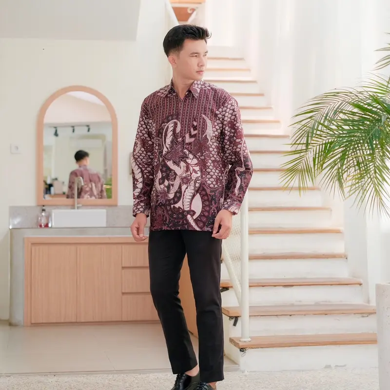 Kebaya Alana couple Burgundy / kebaya couple / kebaya lamaran 4