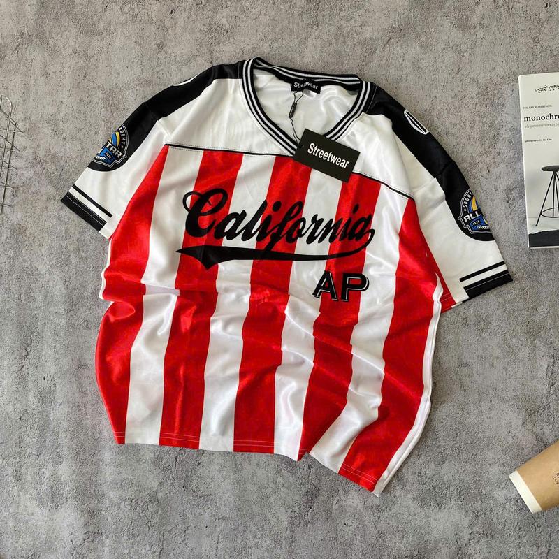 Áo Thun Thể Thao Jersey Form Rộng Tay Ngắn Nam Nữ Unisex Top Sport 0