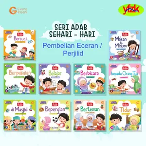 Seri Adab Sehari-Hari - Buku Cerita Anak Islam Muslim Islami Usia Dini TK PAUD - Pelajaran Tentang Akhlak Bersuci Makan Minum Berpakaian Belajar Berbicara Kepada Orang Tua Di Masjid Bepergian Berteman Tidur