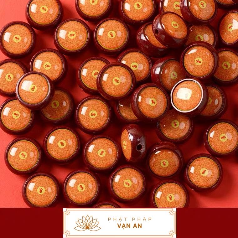 Mặt dây chuyền, vòng tay lăng nghiêm đá chu sa rất đẹp [tặng quà khi livestream] trang sức phật giáo