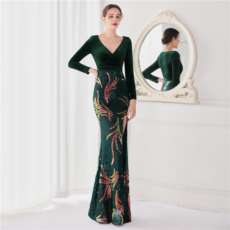  Đầm dạ hội Thanh An Dress ôm body cực kì tôn dáng phần eo thiết kế 2 vạt chéo che khuyết điểm bụng cực tốt mặc rất thon gọn. 