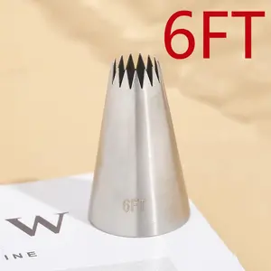 Spuit 6FT Import Stainless 304 Tanpa Sambungan Nastar Semprit Sagu Churros 15 tooth