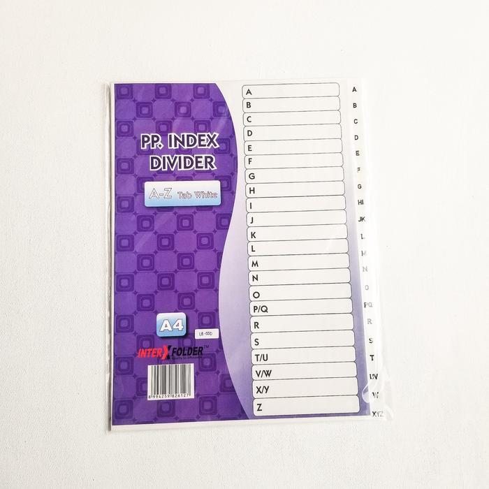 Gambar PP. Index Divider Tab White  A4 InterXFolder - 1-31 Tab White dari Toko Prapatan_NEW Kota Administrasi Jakarta Timur 3 Tokopedia