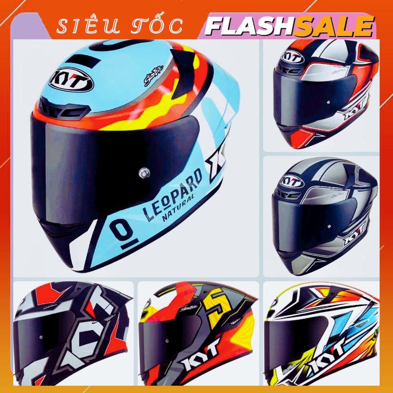 Nón Bảo Hiểm KYT TT-coure ( tặng trùm đầu ninja, tem kyt)