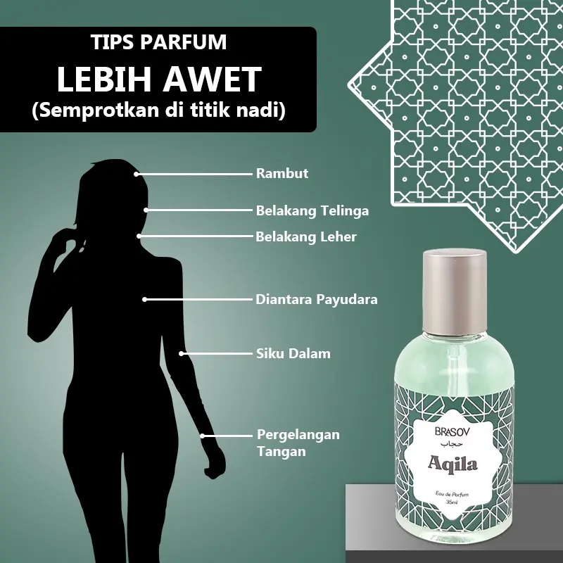 Brasov Hijab Parfum EDP Wanita 35 mL Eau De Parfum Fragrance Parfum Spray Halal BPOM Perfume Wangi Red Wanginya 4