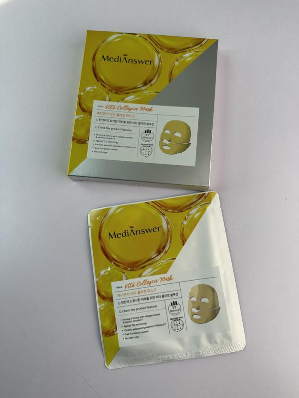 Mặt Nạ Thạch Vàng Collagen Medianswer Vita Collagen Mask hỗ trợ giúp giảm lão hóa giúp làm sáng da hộp 5m
