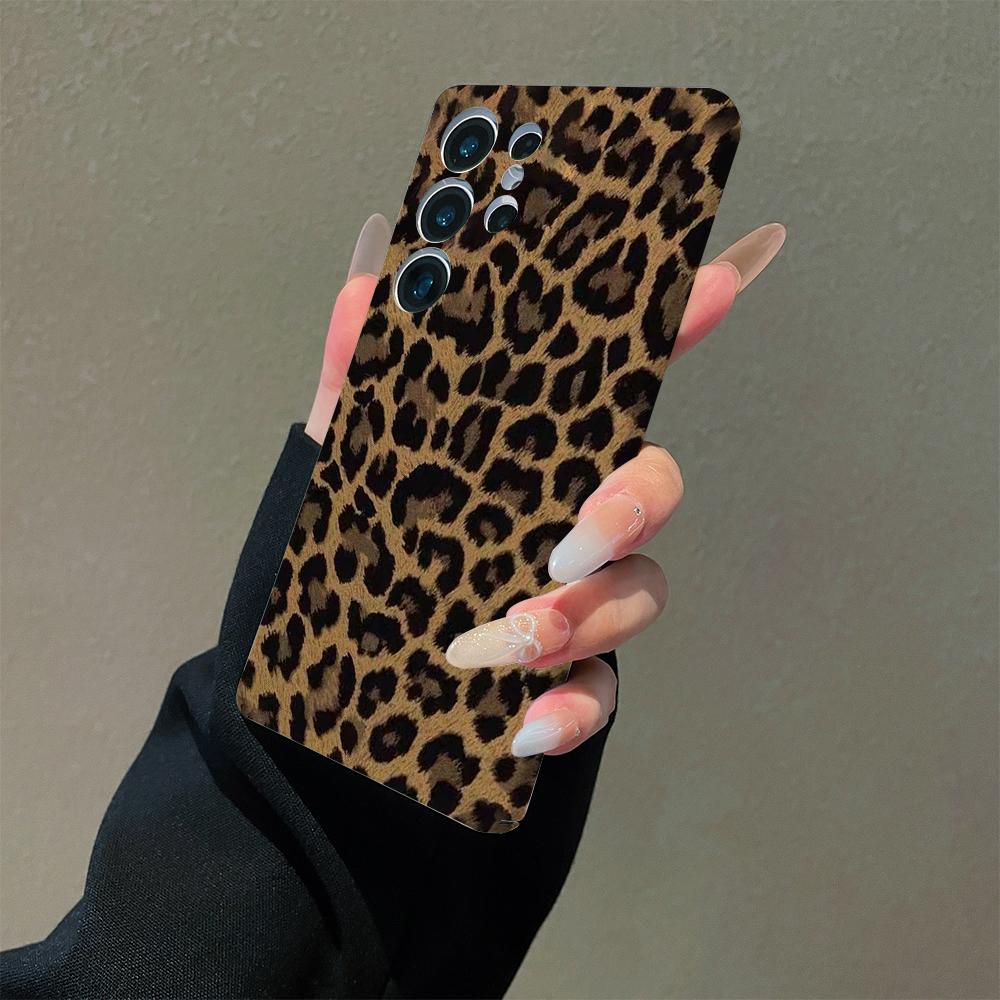 เคสโทรศัพท์ฟิล์มลายเสือดาว เหมาะสำหรับ Samsung S20FE, S21FE, S23FE, S24FE, S22, S23ULTRA, S24ULTRA,