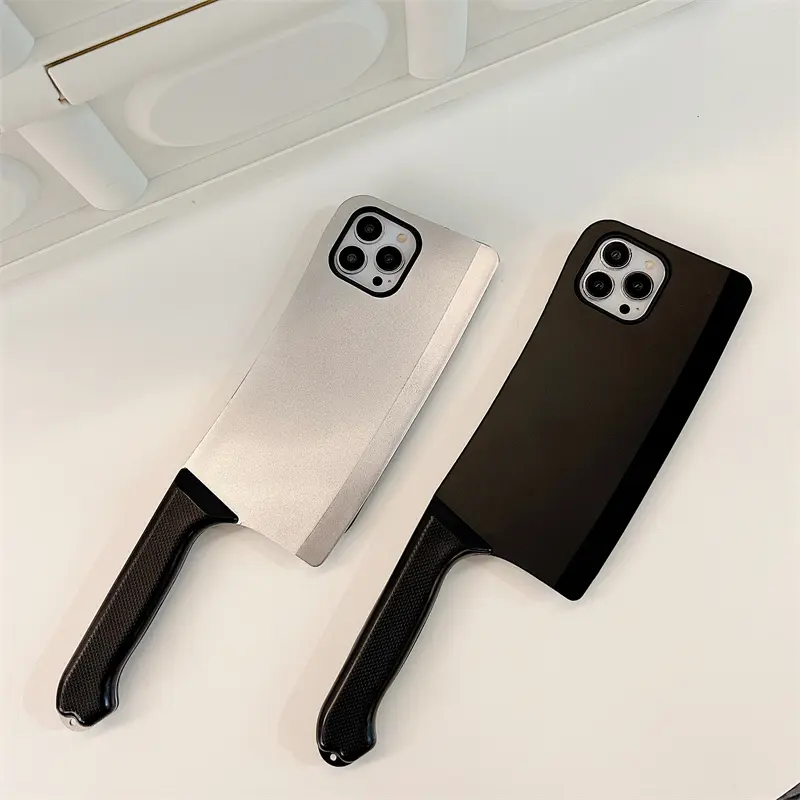 Sarung Telefon Berbentuk Pisau, Diperibadikan, Kalis Kejutan, Tahan Kotoran, Serasi dengan iPhone 14, 13, 12, 11 pro Max, 6, 7, 8 Plus, 14 plus, xsmax, XR