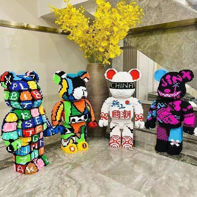 Product Introduction of Khối Xây Dựng, Tương Thích Với Lego, Dòng Ngoại cỡ 55, Gấu Bạo Lực Đồ Trang Trí, Đồ Chơi Lắp Ráp Ba Chiều Thích Hợp Cho Bé Trai Và Bé Gái, Quà Tặng Trẻ Em, Giảm Giá 0